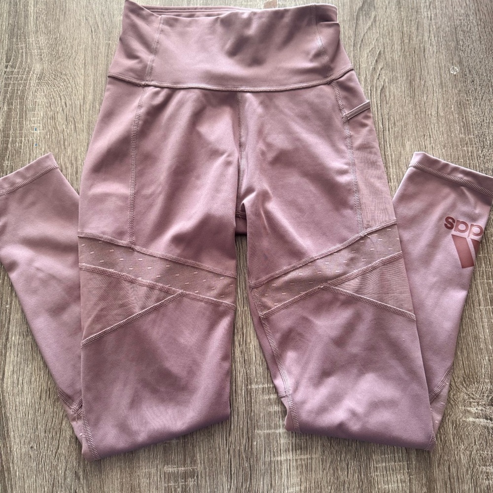adidas Mauve Leggings - Picture 3 of 8